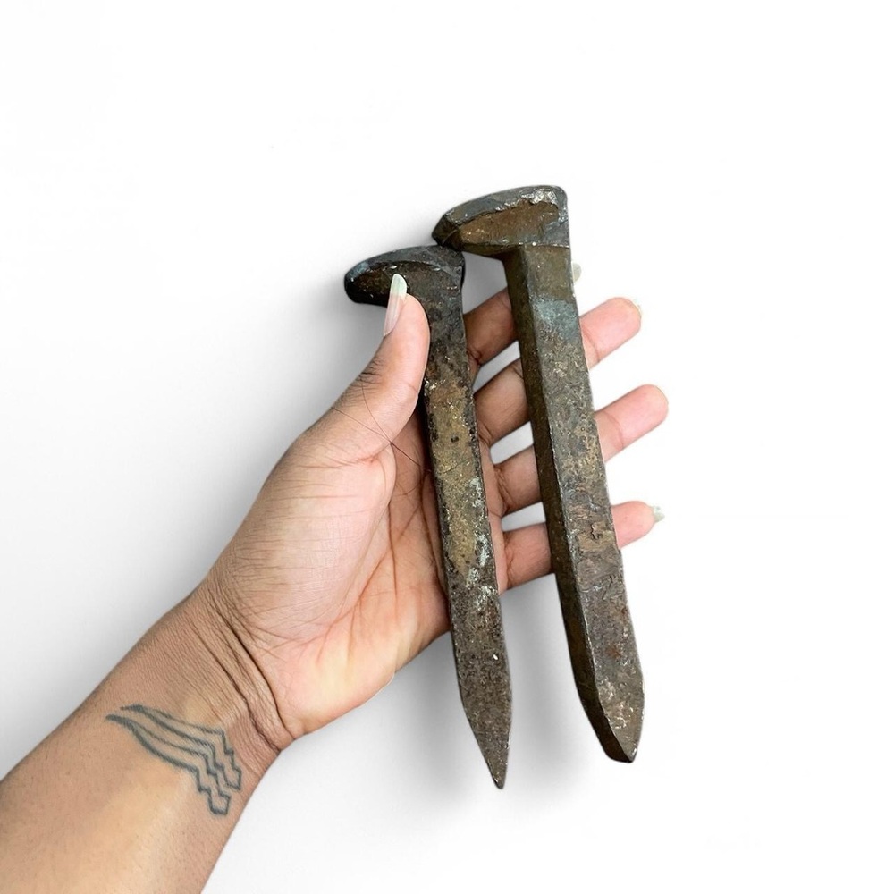 Blessed Railroad Spikes : For Spiritual Use/ Protection doing rituals